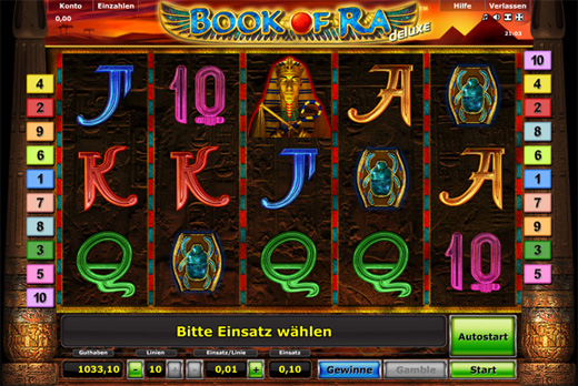 Book of Ra Deluxe Spiel