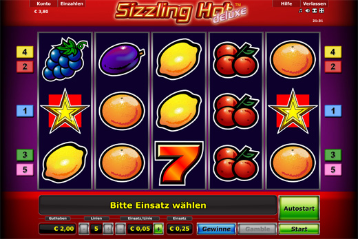 Sizzling Hot Deluxe Spiel