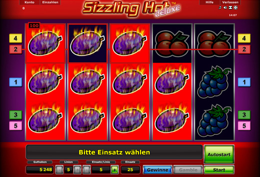 Sizzling Hot Spielautomat Sizzling Hot Spielautomat