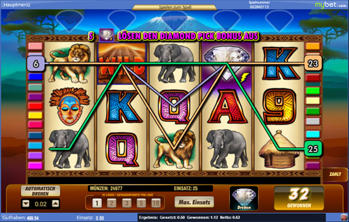 Serengeti Diamonds Spielautomat Serengeti Diamonds Spielautomat