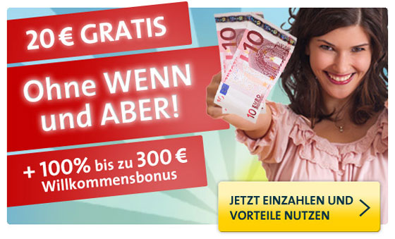 Sunmaker - 20-Euro Bonus Angebot