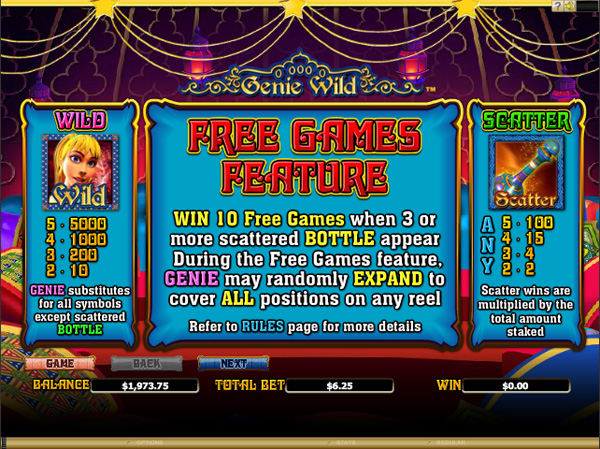 Genie Wild Slot - Info