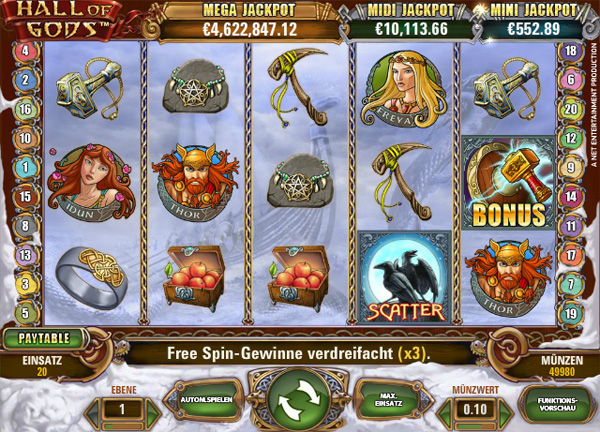 Hall of Gods Spielautomat