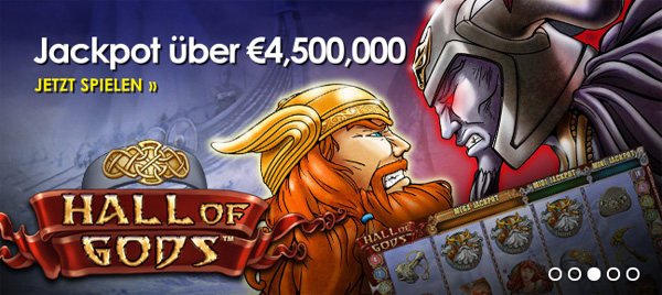 Hallo of Gods Jackpot über 4,5 Millionen Euro