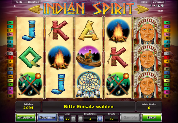 Indian Spirit Spielautomat