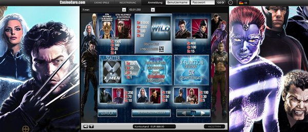 X-men Spielautomat