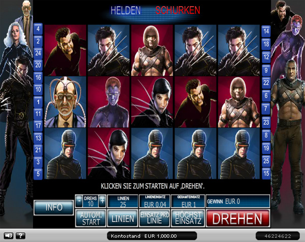 X-men Spielautomat