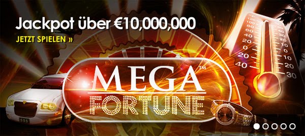 Mega Fortune - Jackpot über 10 Millionen Euro