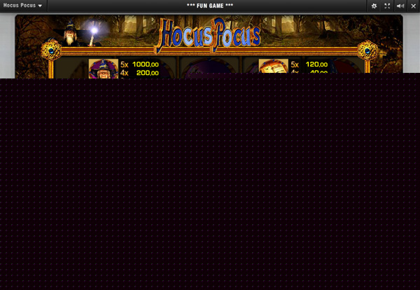 Hocus Pocus Spielautomat