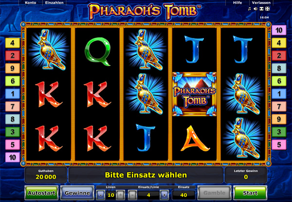 Pharaoh's Tomb von Novomatic