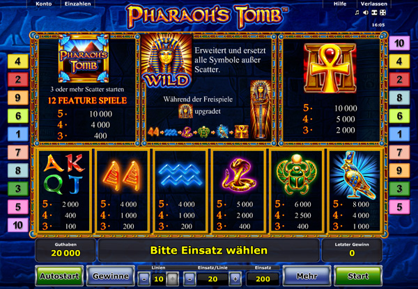 Pharaohs Tomb Spielautomat