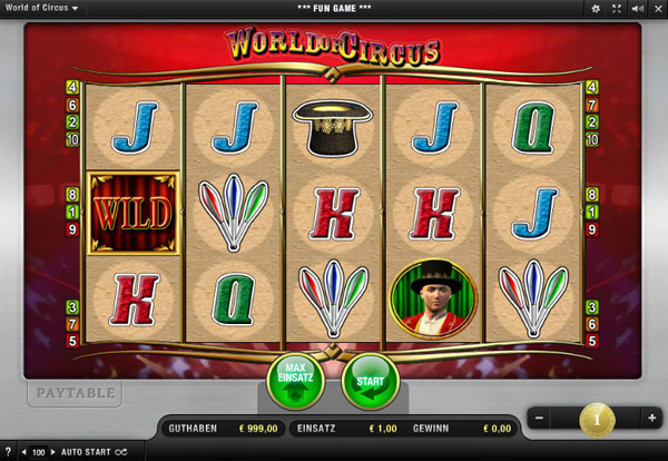 World of Circus Spielautomat