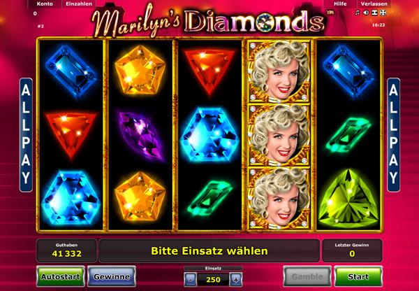 Marilyns Diamonds Spielautomat
