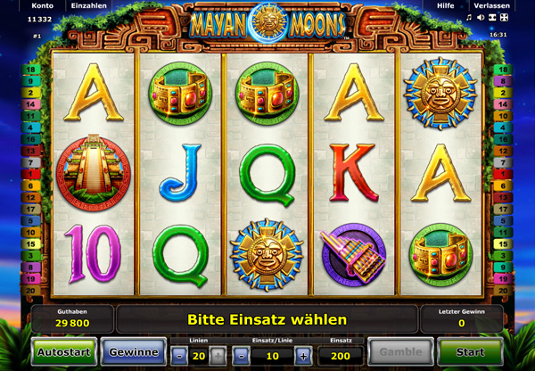 Mayan Moons Spielautomat