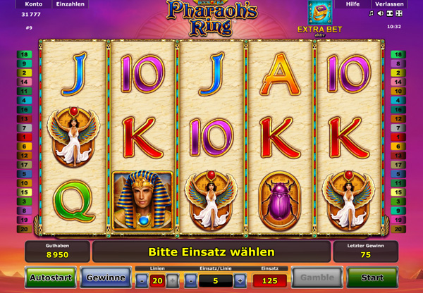 Novoline Pharaohs Ring Spielautomat