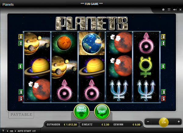 Planets Spielautomat