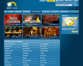 Sunmaker Casino - Spiele