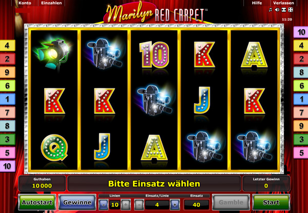 Marilyn Red Carpet Spielautomat