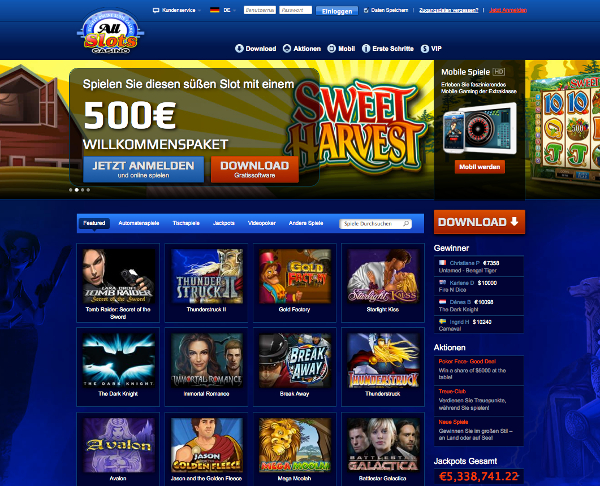 All Slots Casino mit neuem Design