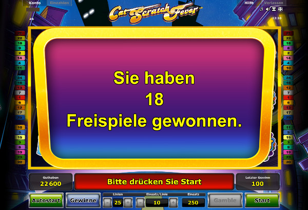 Cat Scratch Fever - Freispiele