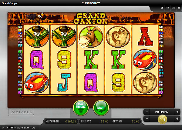 Grand Canyon Spielautomat