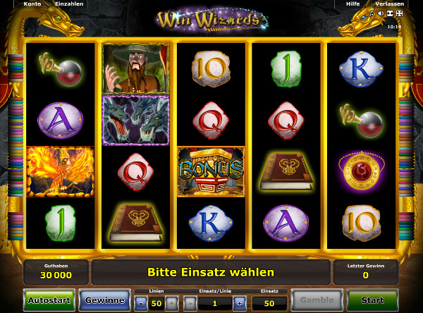 Win Wizards Spielautomat