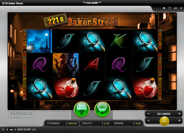 221B Baker Street Spielautomat