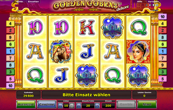 Golden Cobras Deluxe Spielautomat