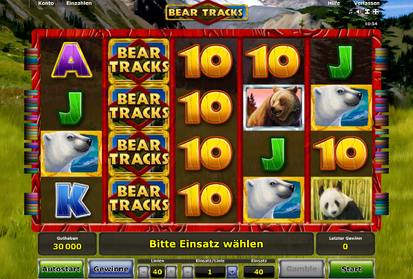 Bear Tracks Spielautomat