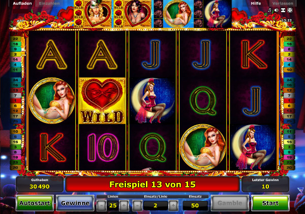 Showgirls Spielautomat - Freispiele