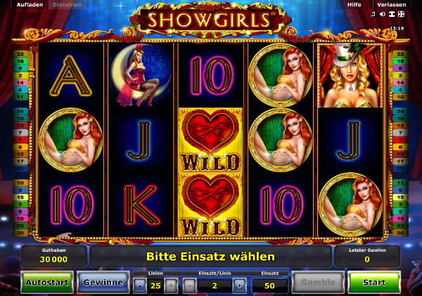 Showgirls Spielautomat von Novomatic